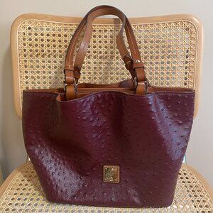 Dooney and Bourke small Flynn bag ostrich
